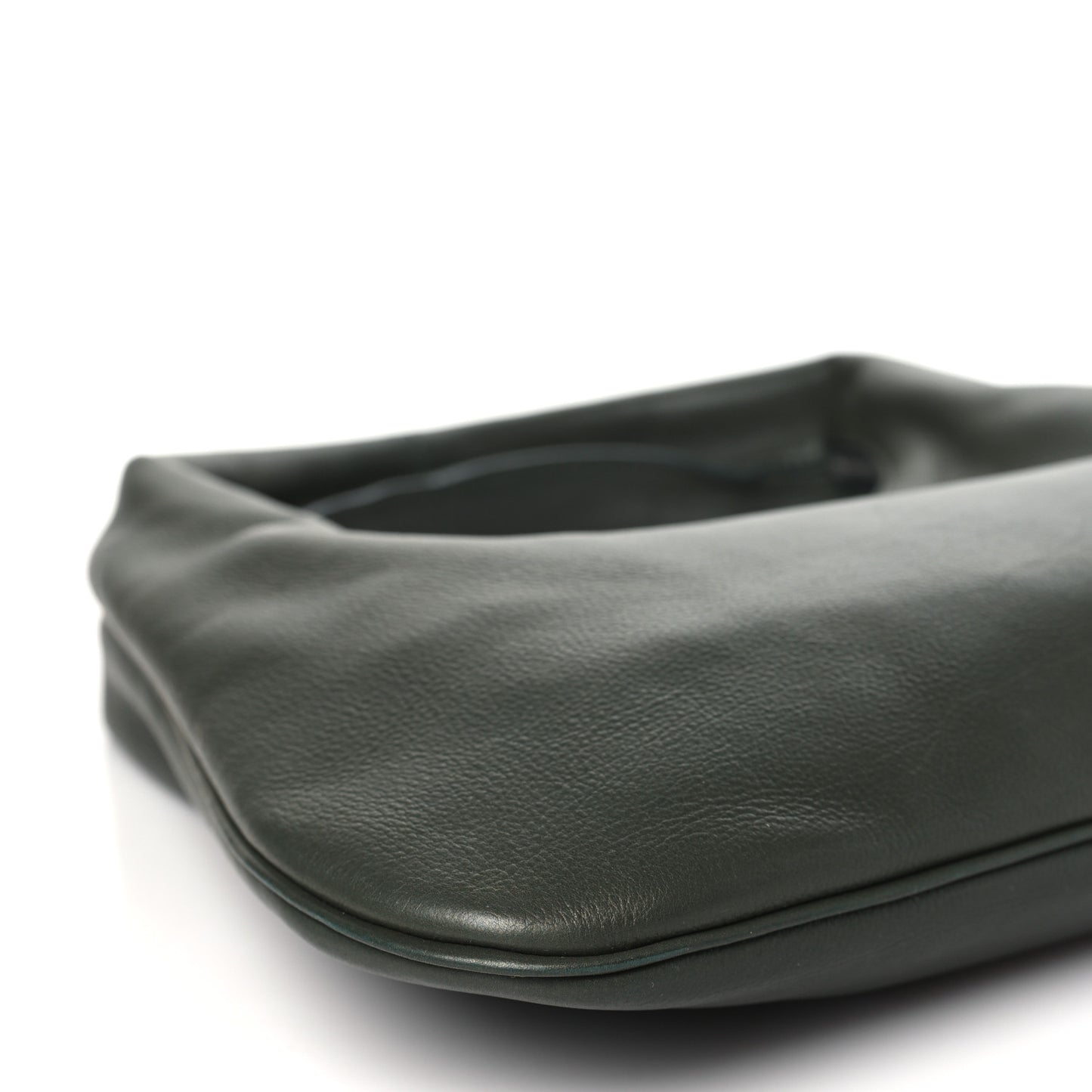 Grained Calfskin Small Everyday Shoulder Bag Olive