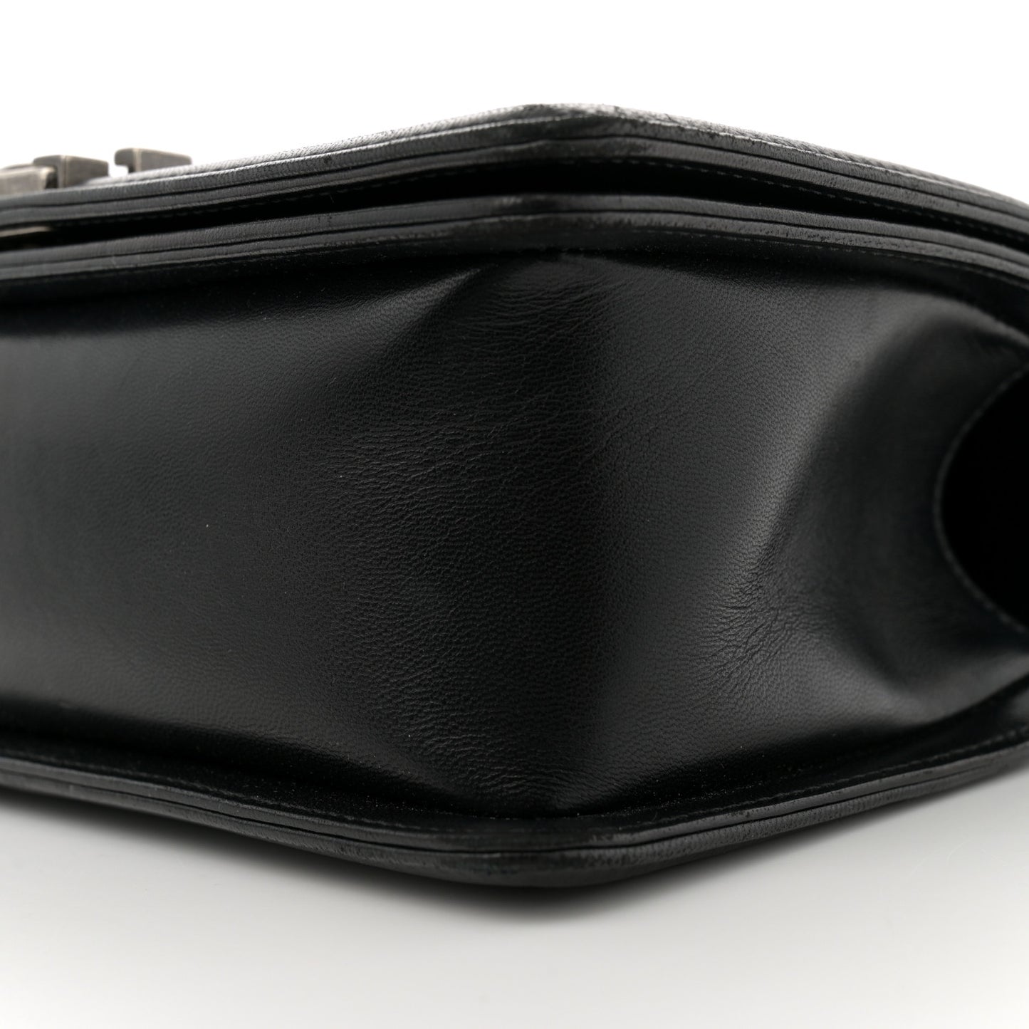 Lambskin Quilted Medium Boy Flap Black