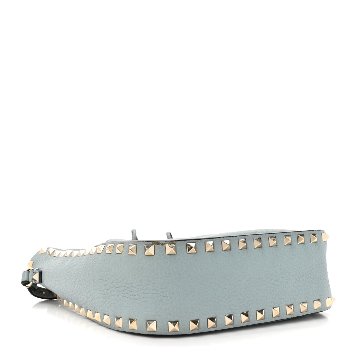 Grained Calfskin Rockstud Bucket Bag Amadeus