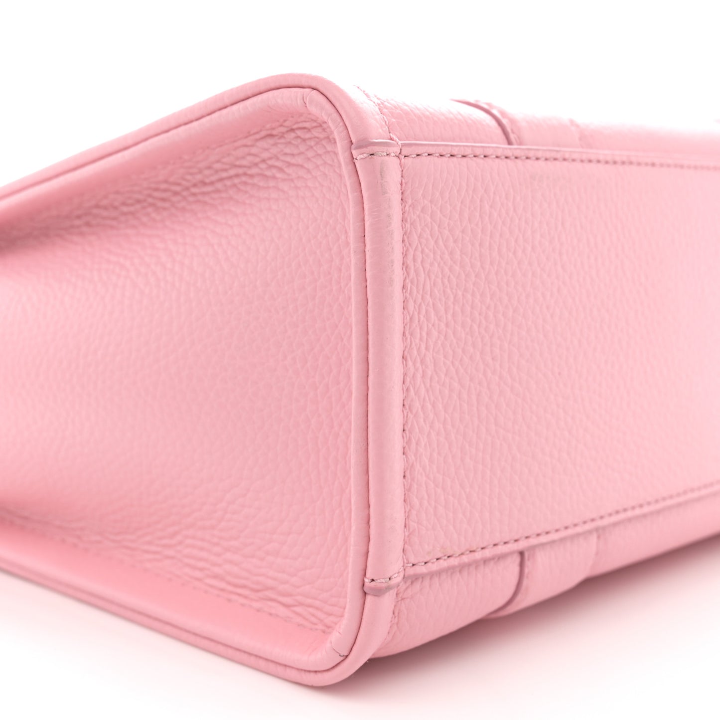 Grained Calfskin Small The Tote Bag Ribbon Pink