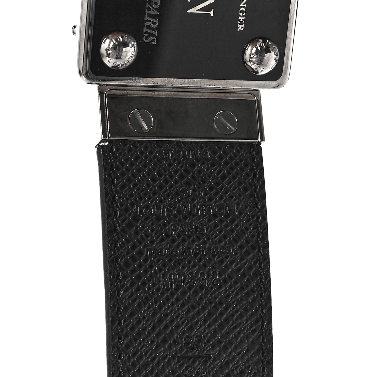 Damier Graphite 35mm LV Inventeur Reversible Belt 85 34