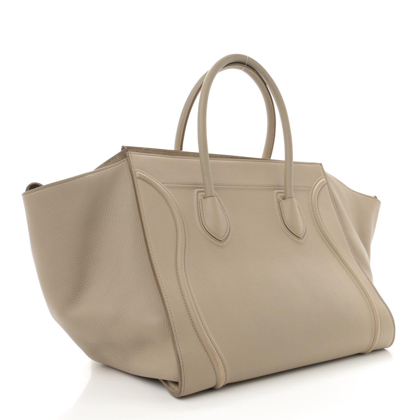 Supple Calfskin Medium Phantom Luggage Beige