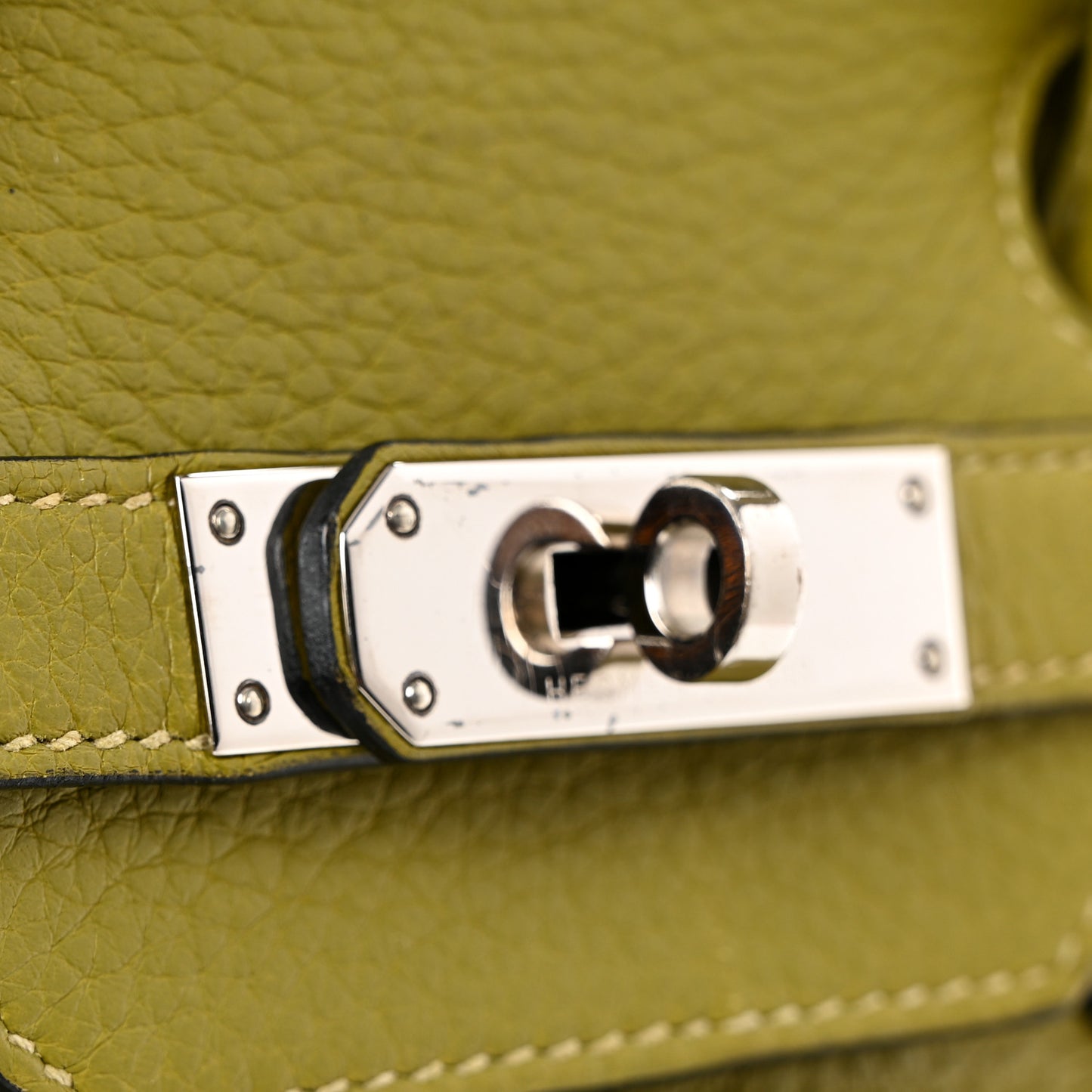 Taurillon Clemence Birkin 35 Vert Chartreuse