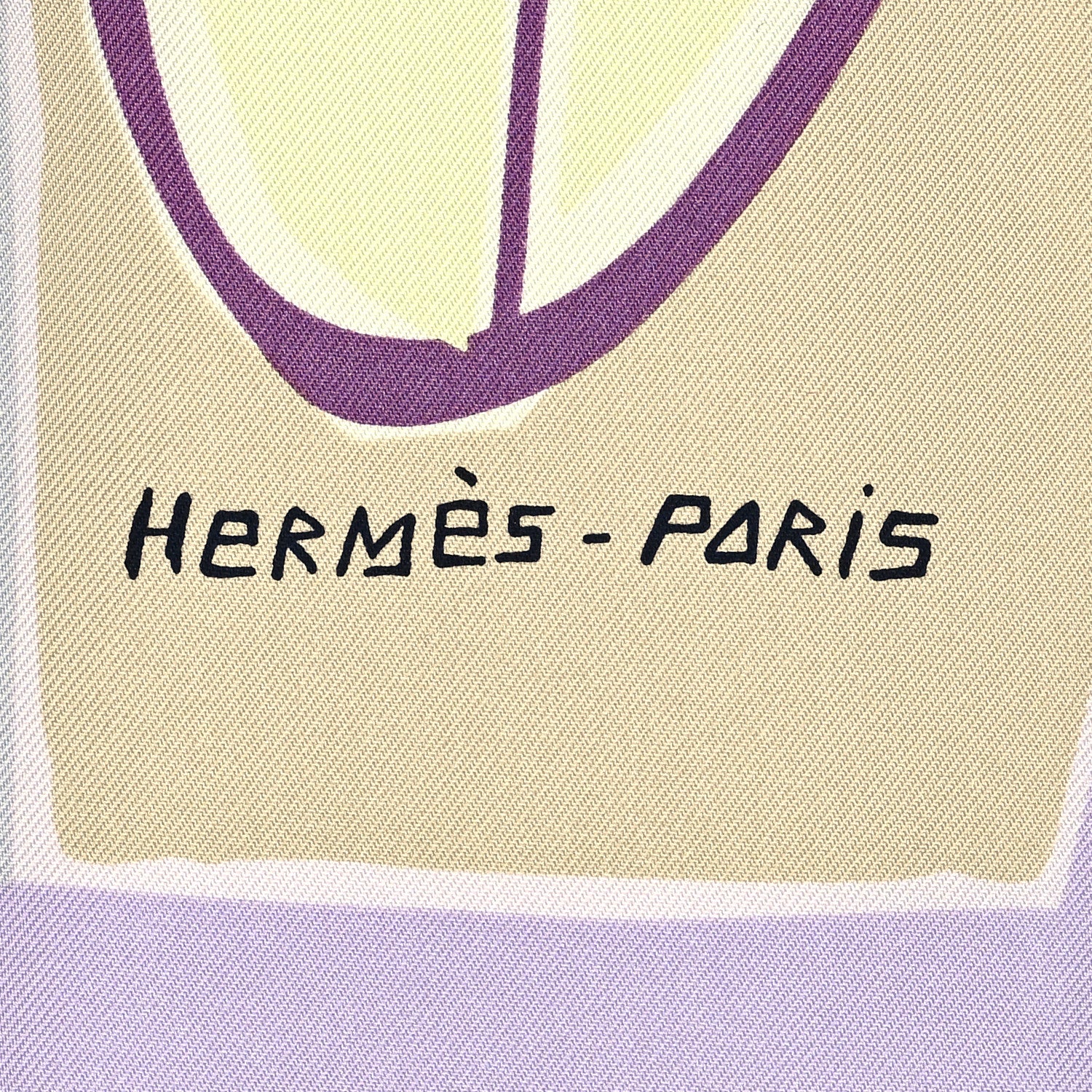 Hermes Silk Jersey Sea Surf and Fun Scarf 90 Rose Pale Mauve Jaune Soufre 2 of 6