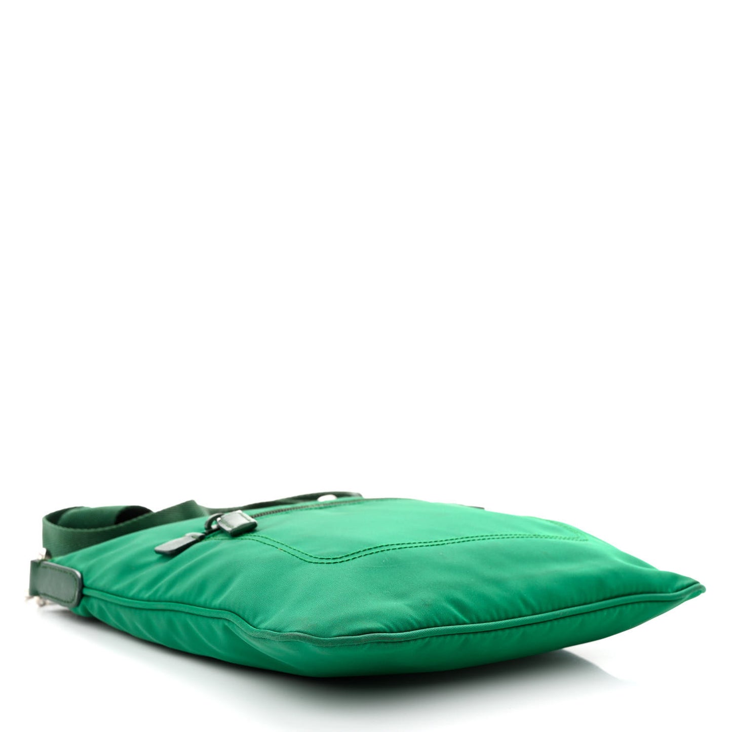 Tessuto Nylon Saffiano Flat Messenger Bag Oleandro