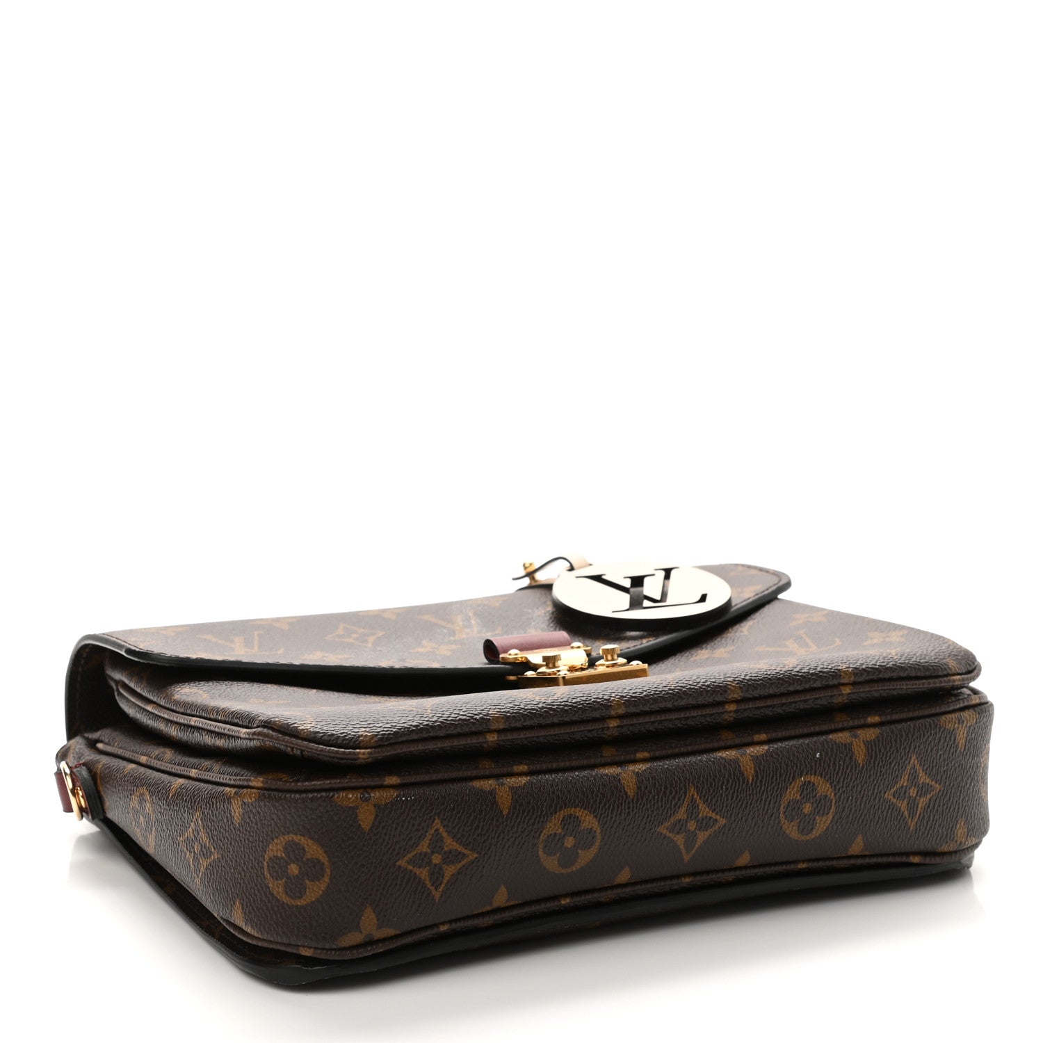 Louis Vuitton Monogram Braided Pochette Metis Safran 4 of 10