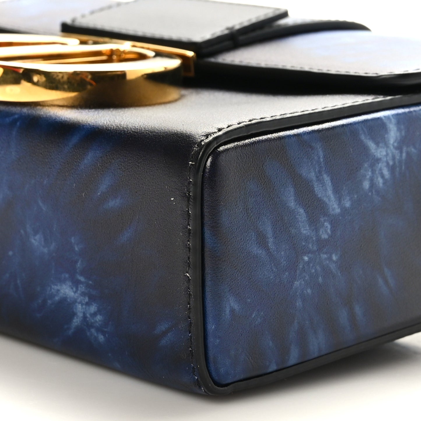 Calfskin Tie Dye 30 Montaigne Box Bag Multicolor