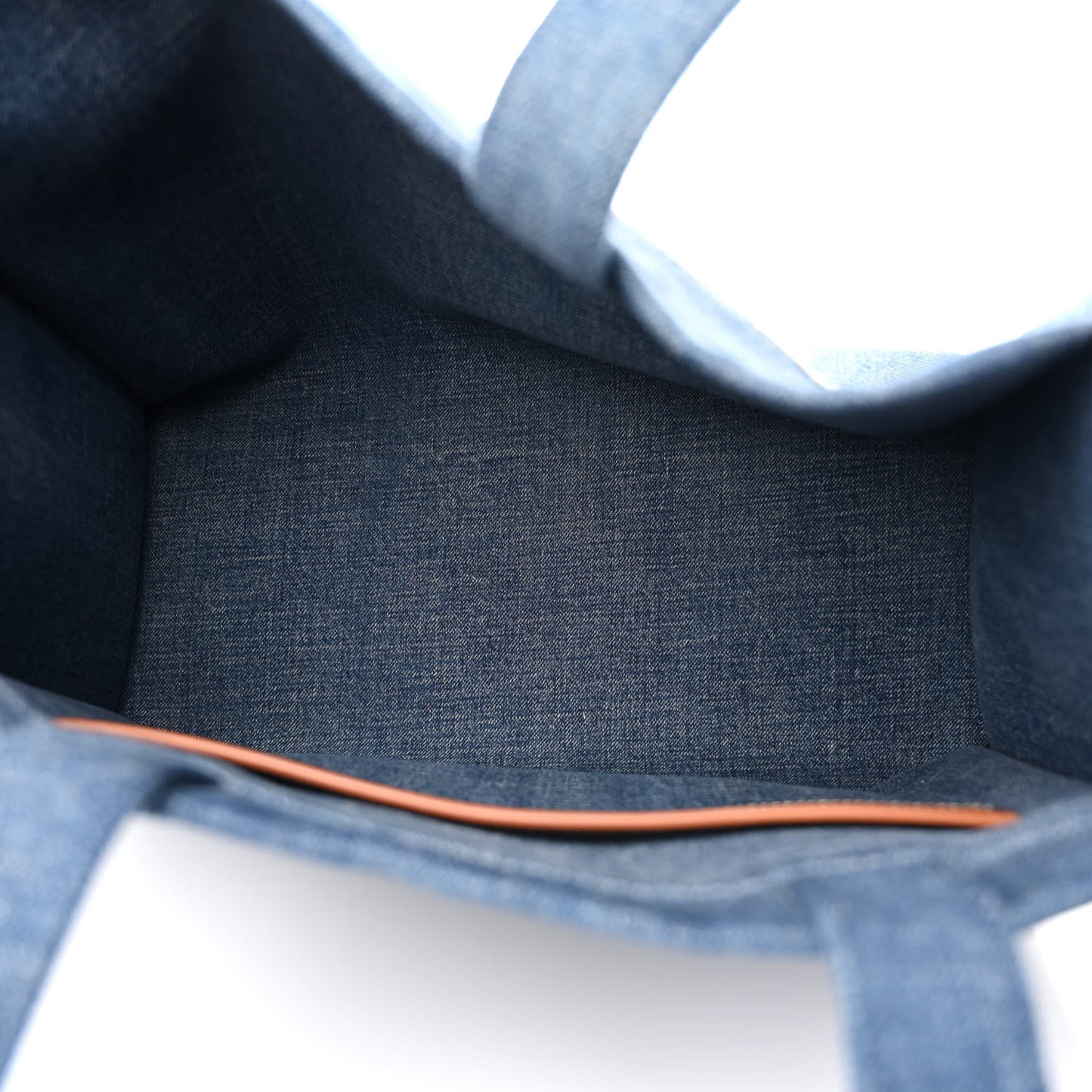 Denim Large Thais Cabas Navy Tan