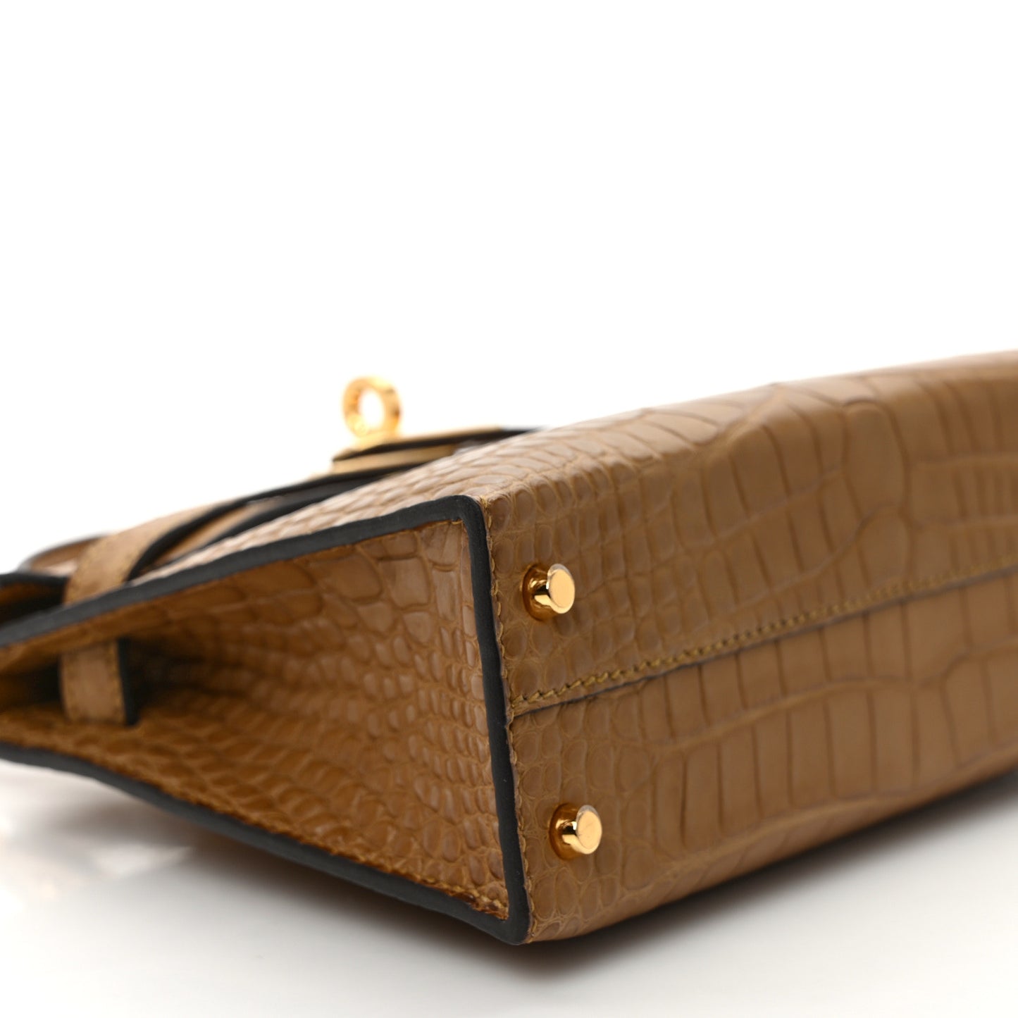 Matte Alligator Mini Kelly Sellier 20 Kraft