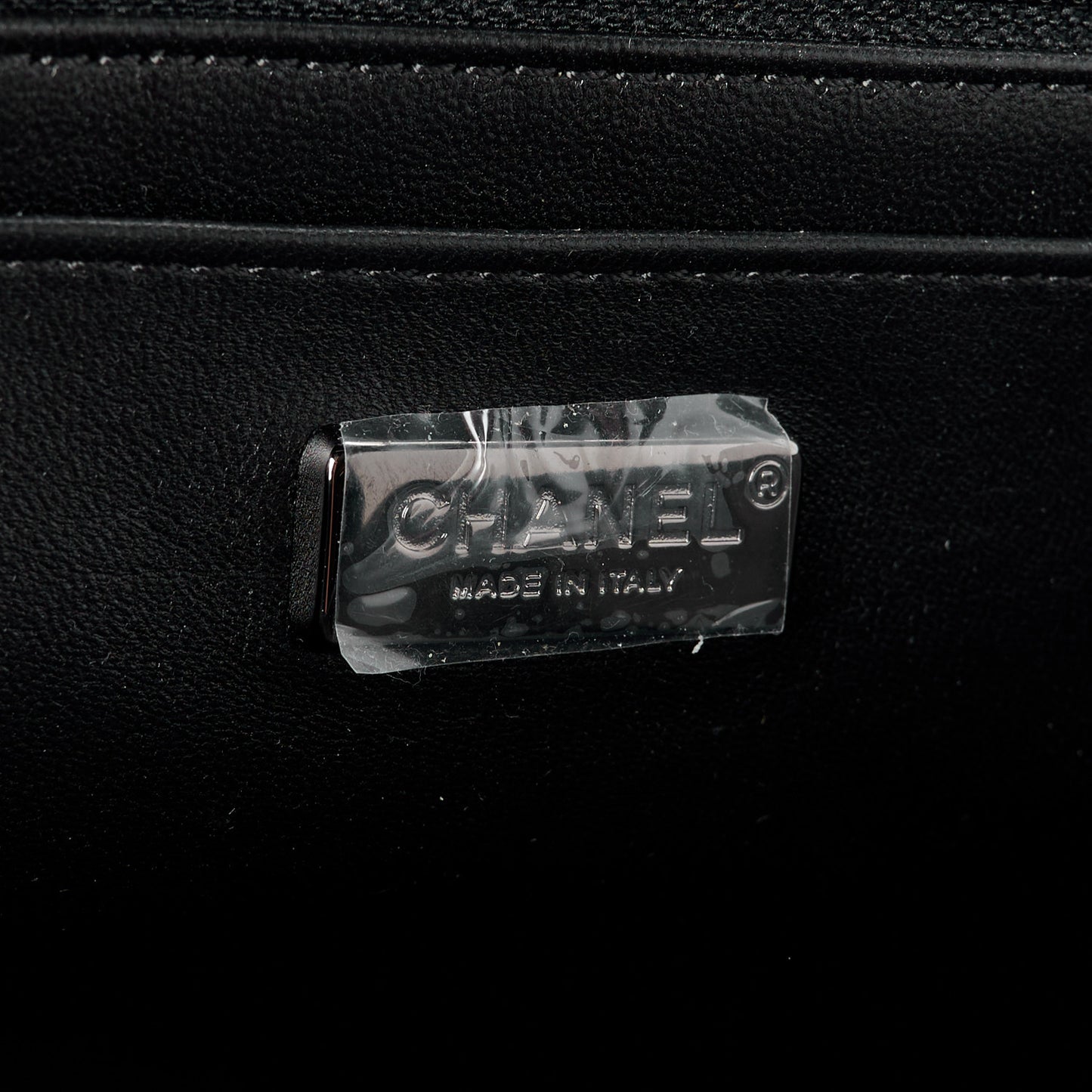 Sequin Logo Single Flap Green Silver Black