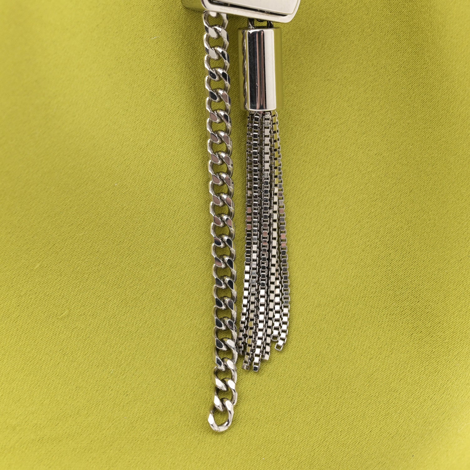 Jimmy Choo Satin Crystal Embellished Bon Bon Bag Lime 11 of 12