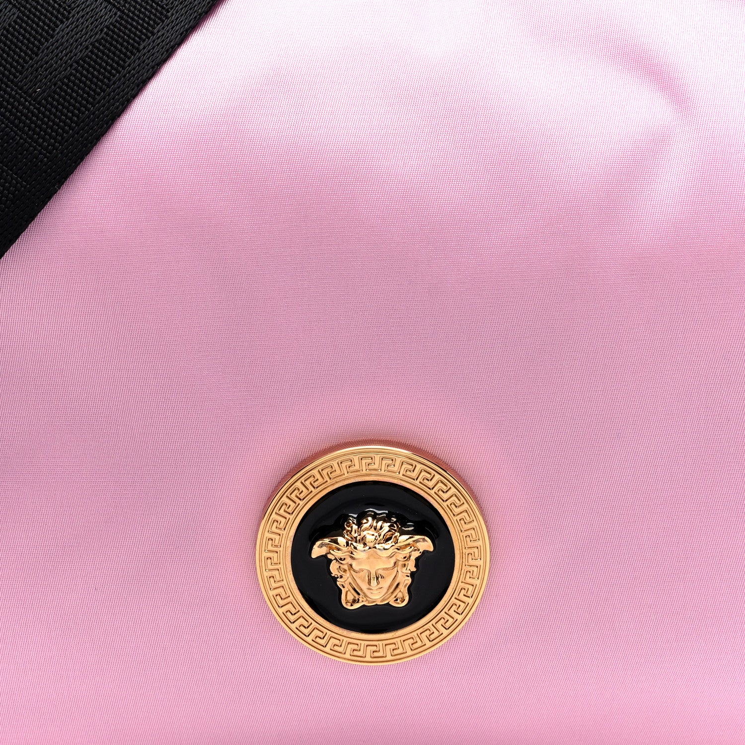 Versace Nylon Medusa Shoulder Bag Candy Black 7 of 9