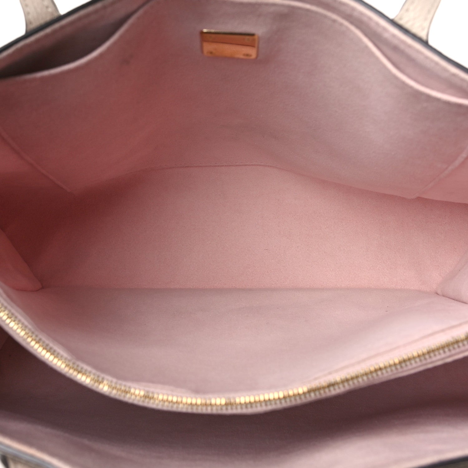 Louis Vuitton Grained Calfskin Lockme Shopper Greige 5 of 16