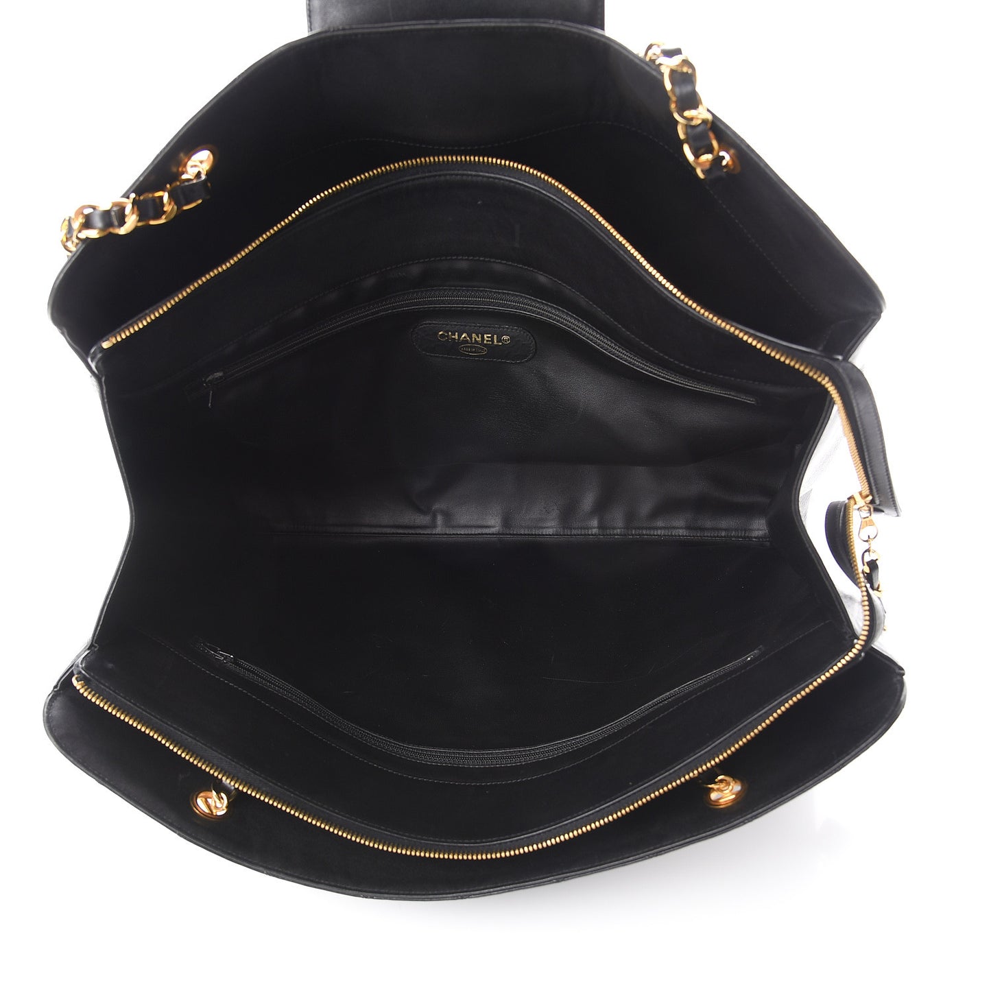 Calfskin Stitched XL Weekender Black