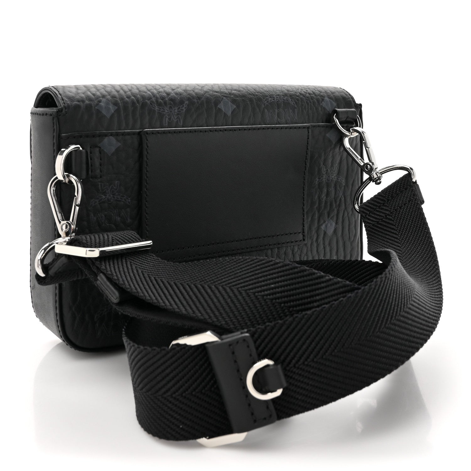 MCM Visetos Small Millie Crossbody Belt Bag Black 3 of 12