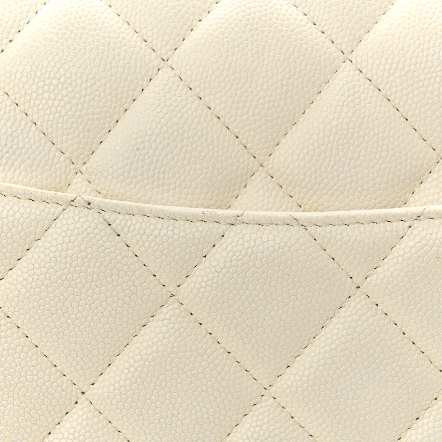 Chanel Caviar Quilted Jumbo Double Flap White 14 of 14
