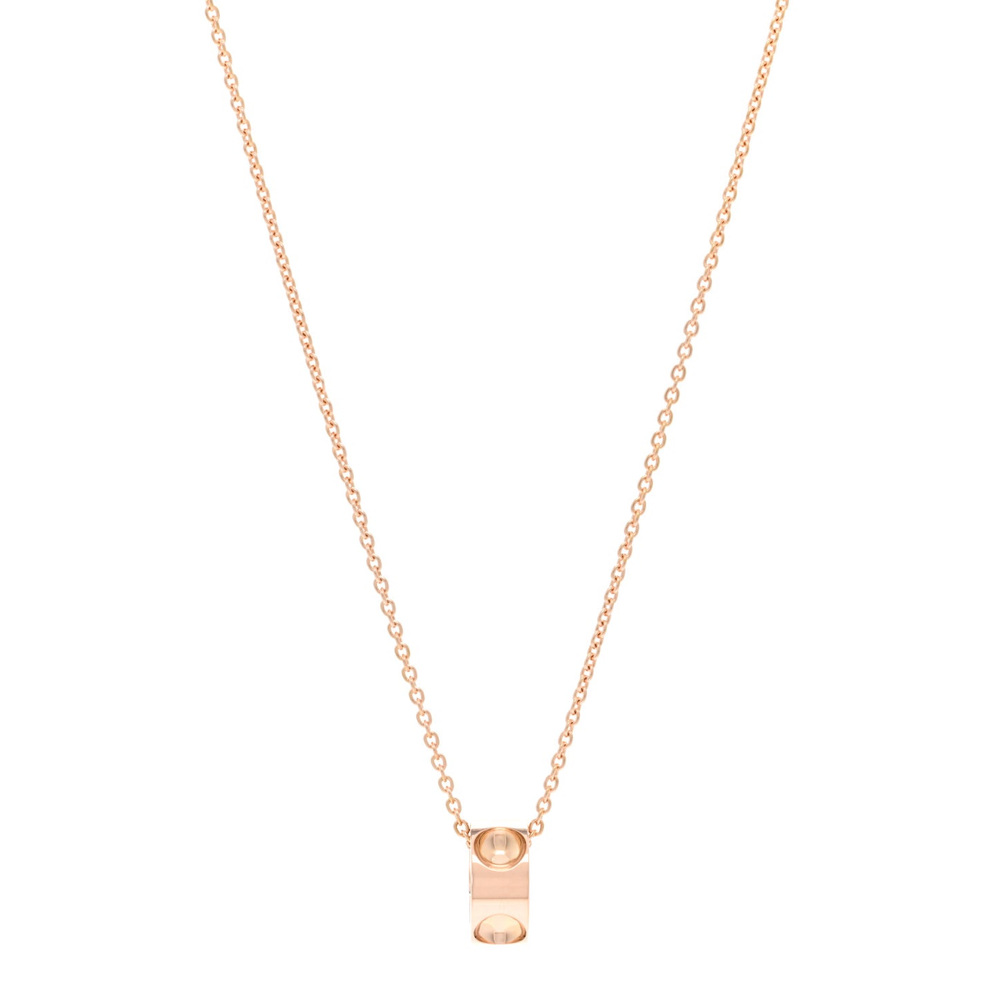 18K Pink Gold Empreinte Pendant Necklace