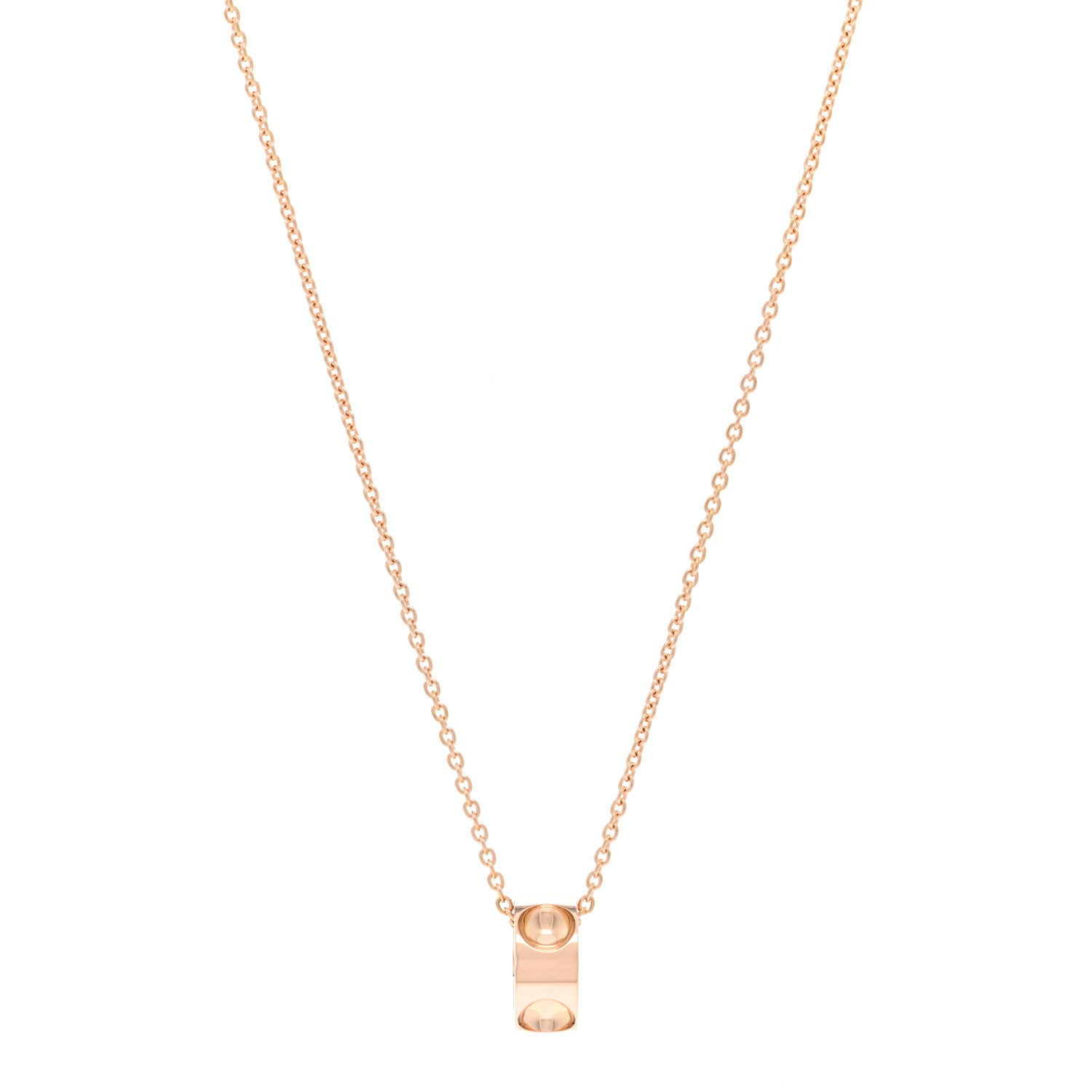Louis Vuitton 18K Pink Gold Empreinte Pendant Necklace 1 of 5