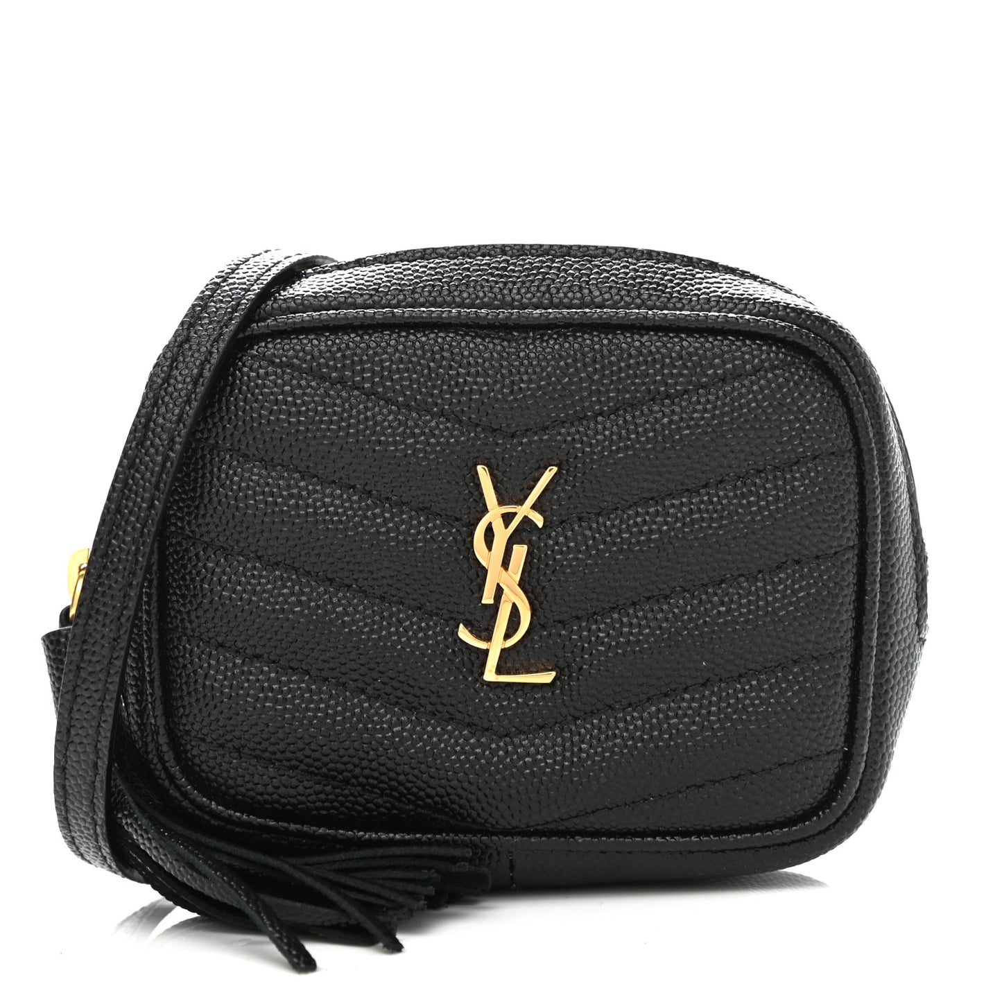 Grain De Poudre Matelasse Monogram Baby Lou Camera Bag Black