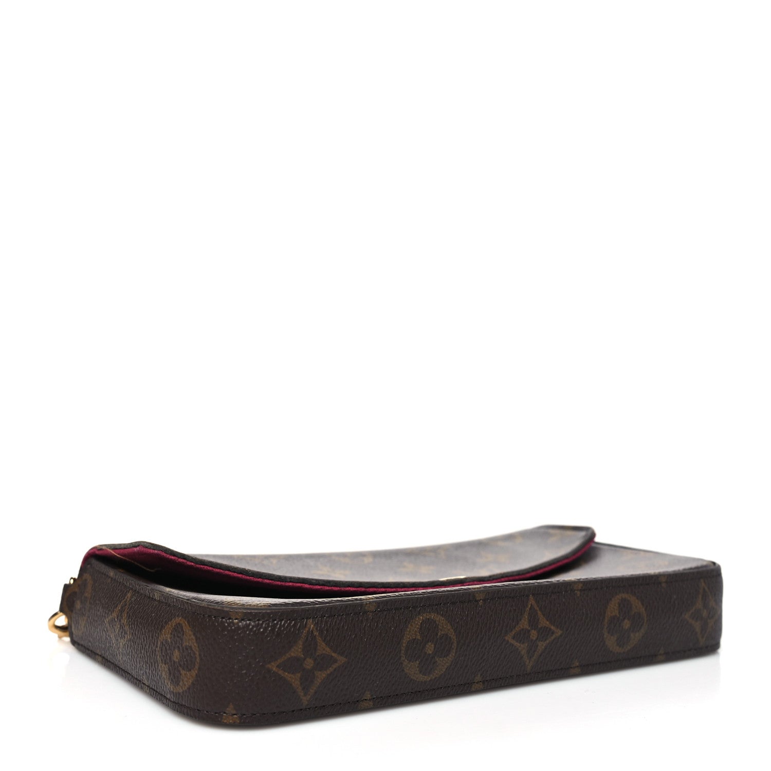 Louis Vuitton Monogram Pochette Felicie Chain Wallet Fuchsia 4 of 12