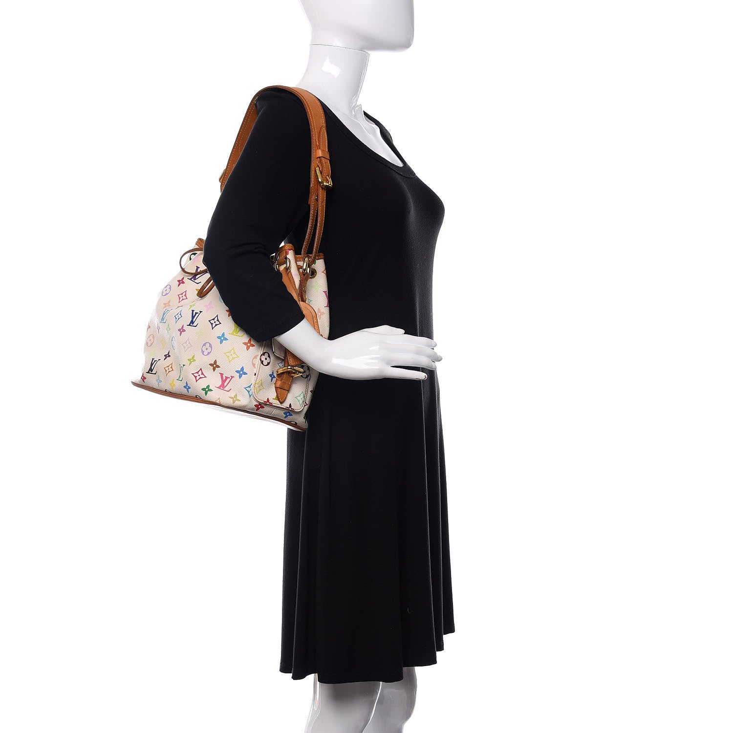 Louis Vuitton Monogram Multicolor Petit Noe White 2 of 10