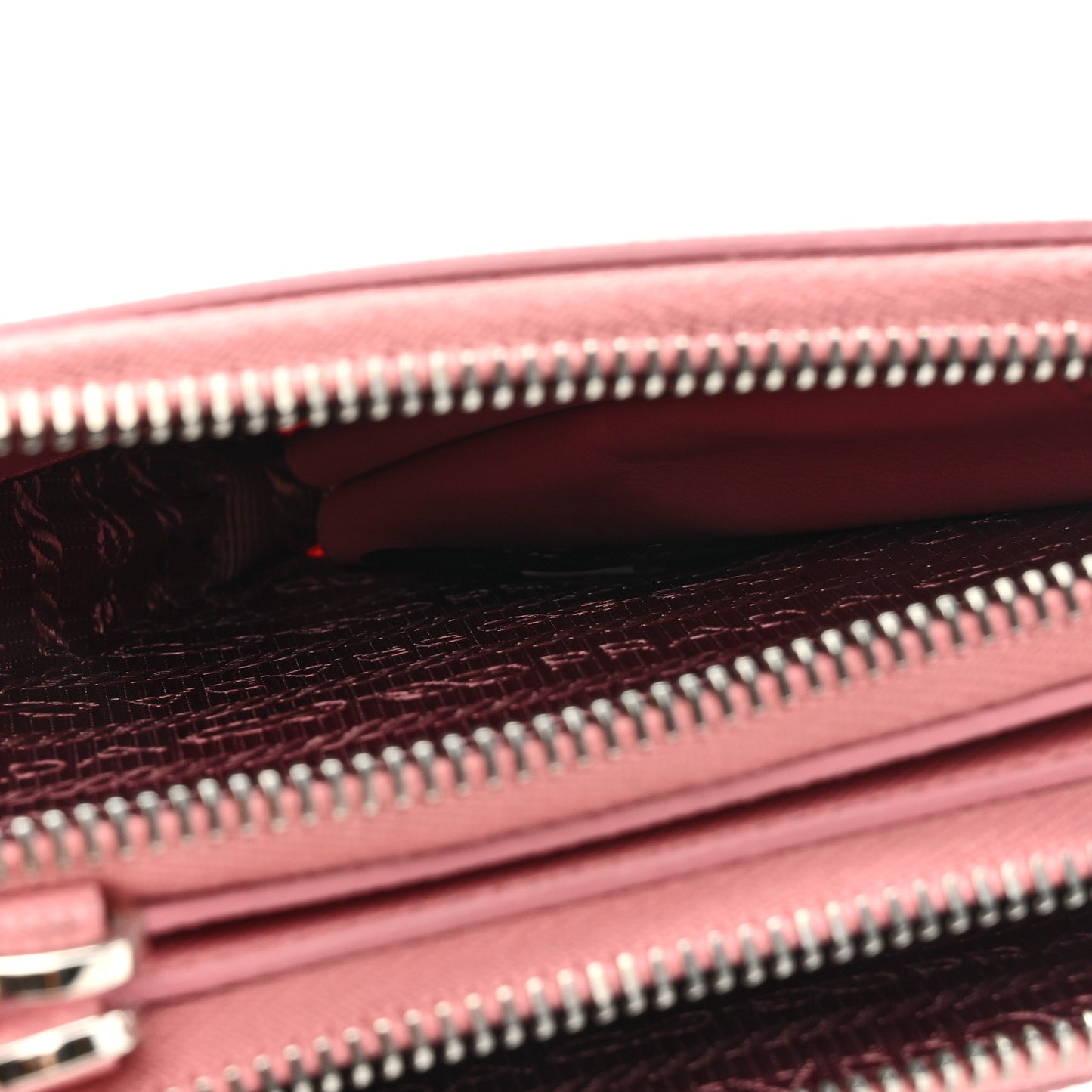 Saffiano Mini Triangle Crossbody Pouch Petalo