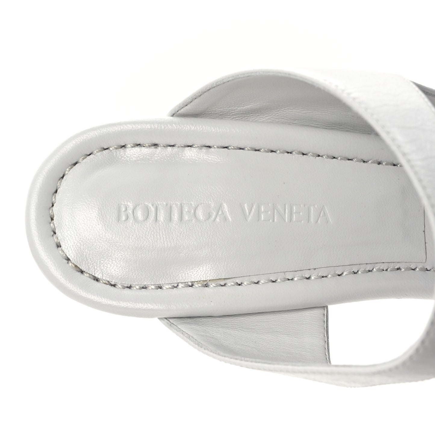 Nappa Crunch Lux Sandals 39.5 Optic White
