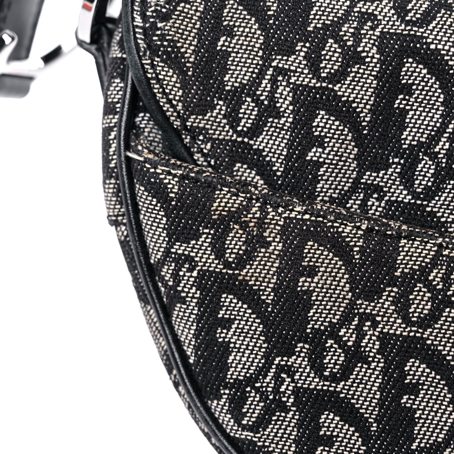 Monogram Saddle Bag Black
