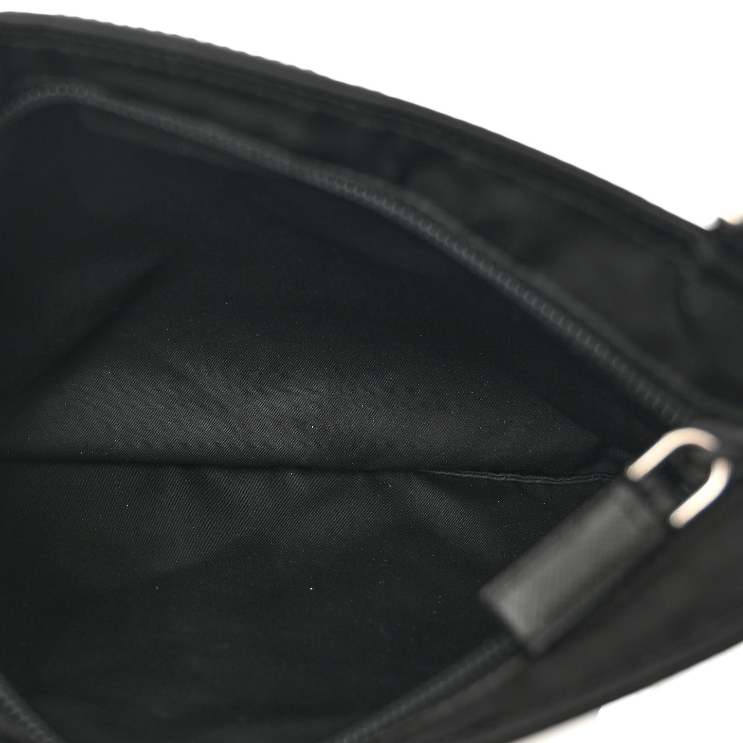 Nylon Vela Flat Messenger Bag Black
