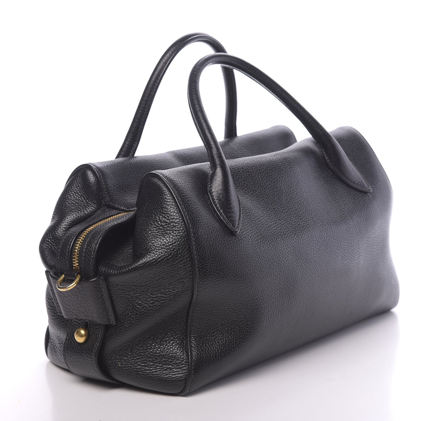 Vitello Daino Satchel Black