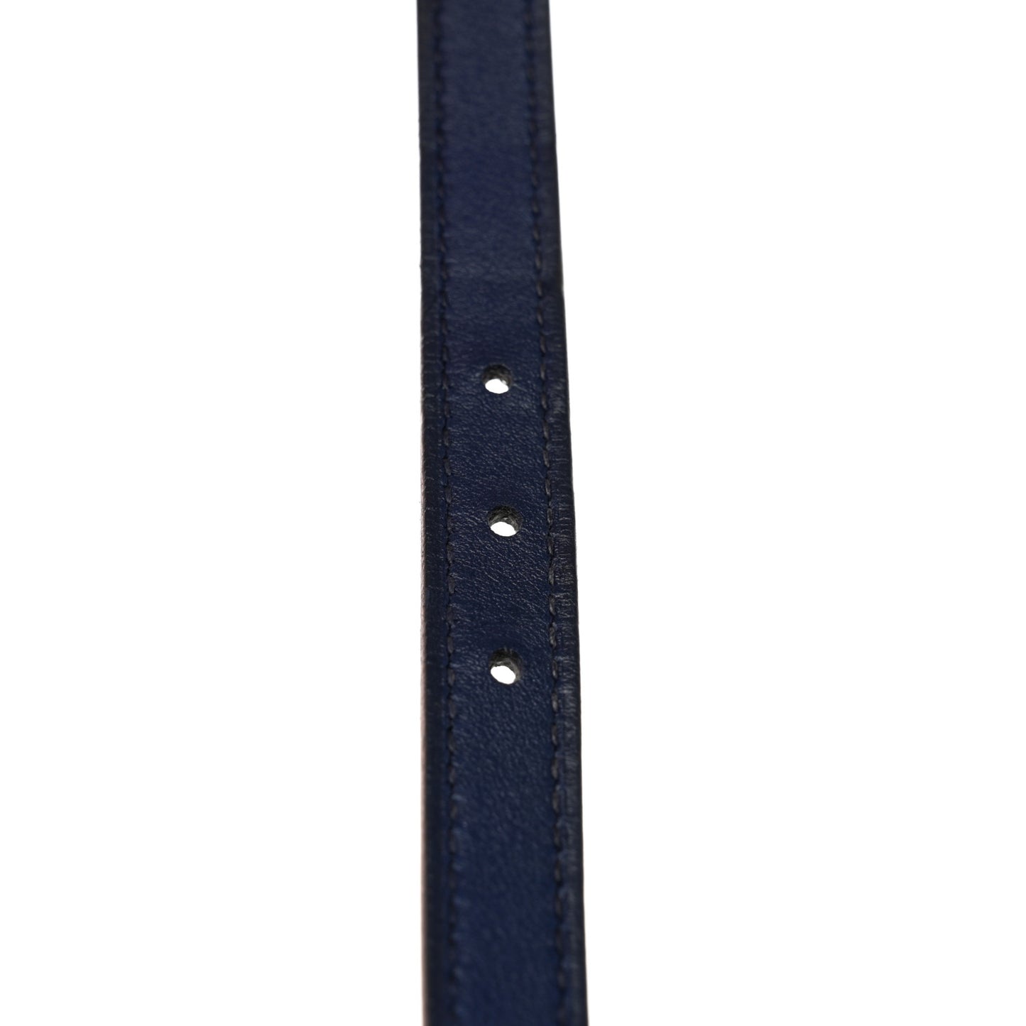Swift Epsom 13mm Mini Laquee Reversible Belt 85 Black Bleu Saphir