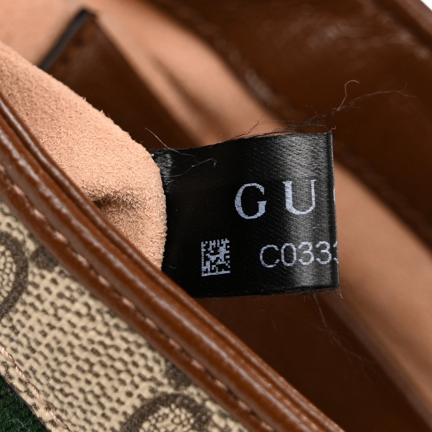 GG Supreme Monogram Azalea Calfskin Web Mini Jackie 1961 Hobo Beige Ebony Brown Sugar