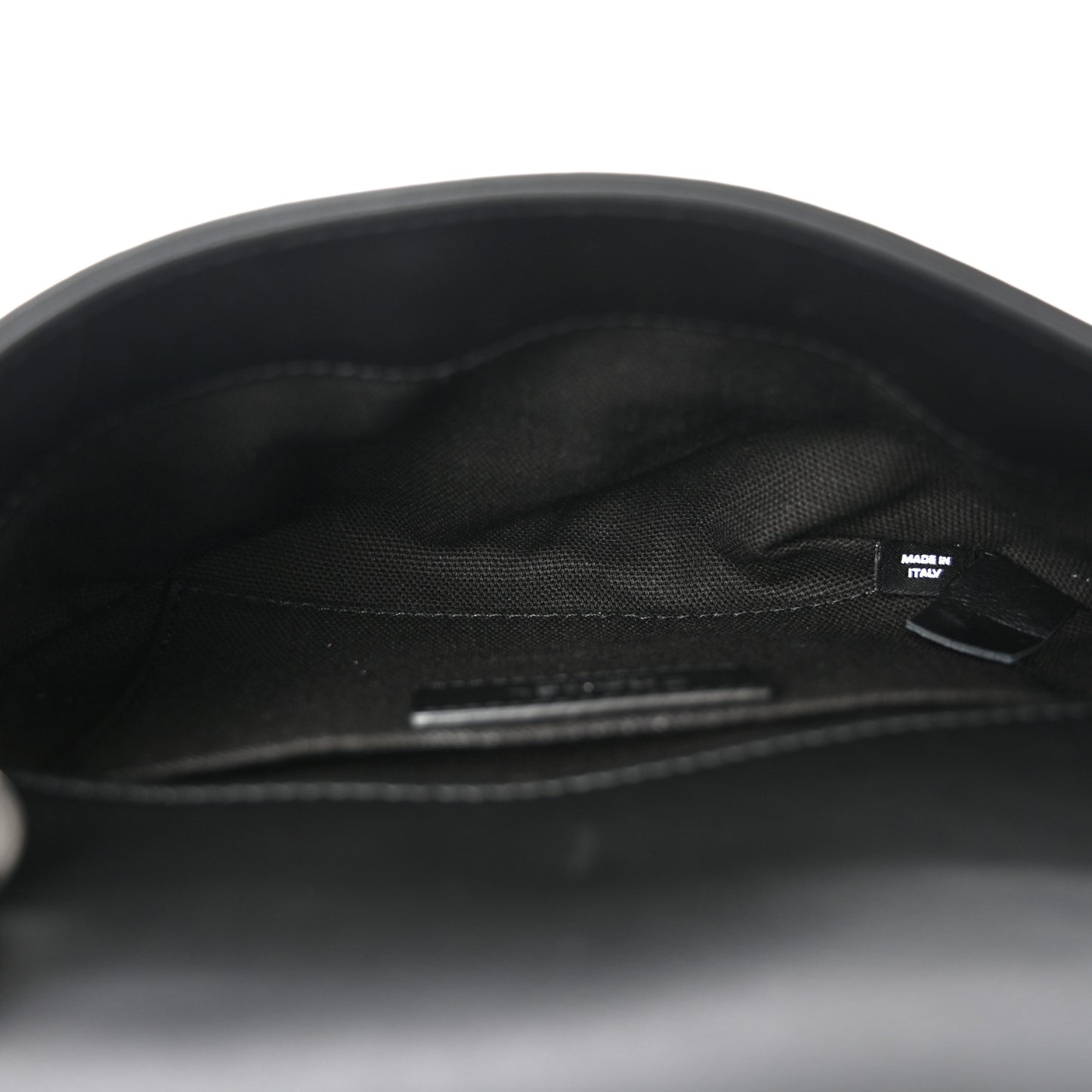 Calfskin Quilted CC Uniform Flap Belt Bag Black