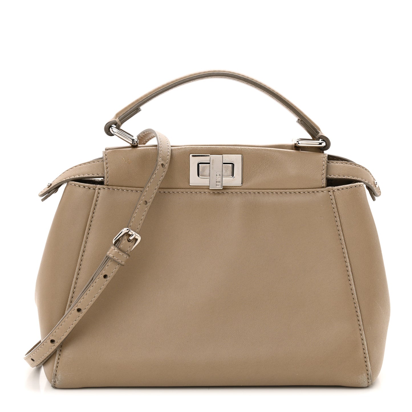 Nappa Mini Peekaboo Iconic Satchel Tortora