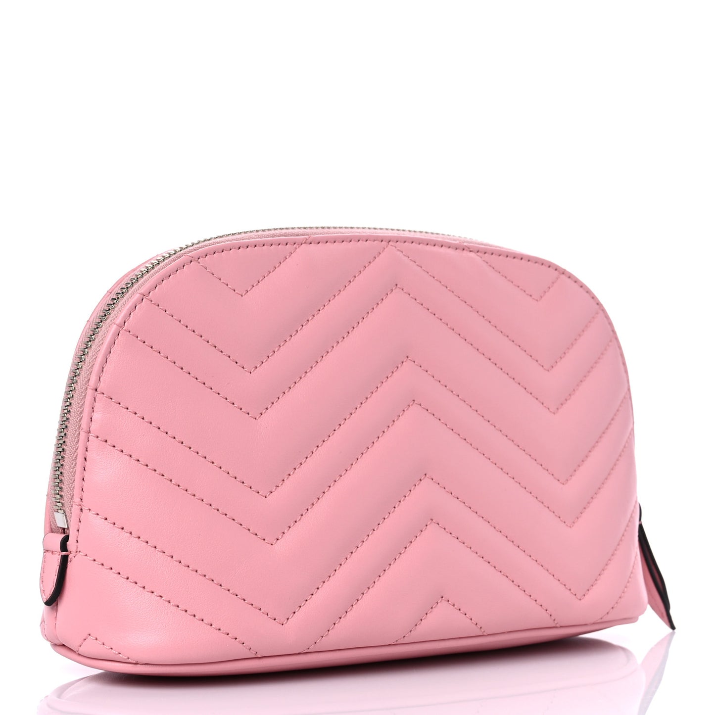 Calfskin Matelasse Large GG Marmont Pouch Cosmetic Case Wild Rose