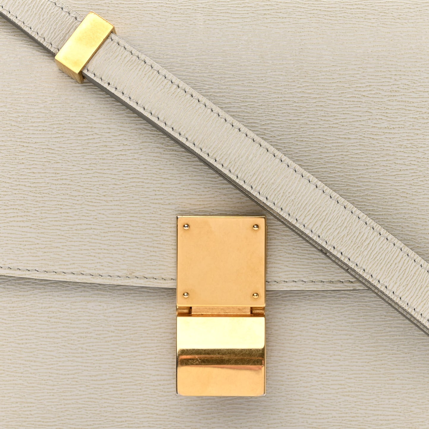 Liege Calfskin Medium Classic Box Flap Bag Pale Grey