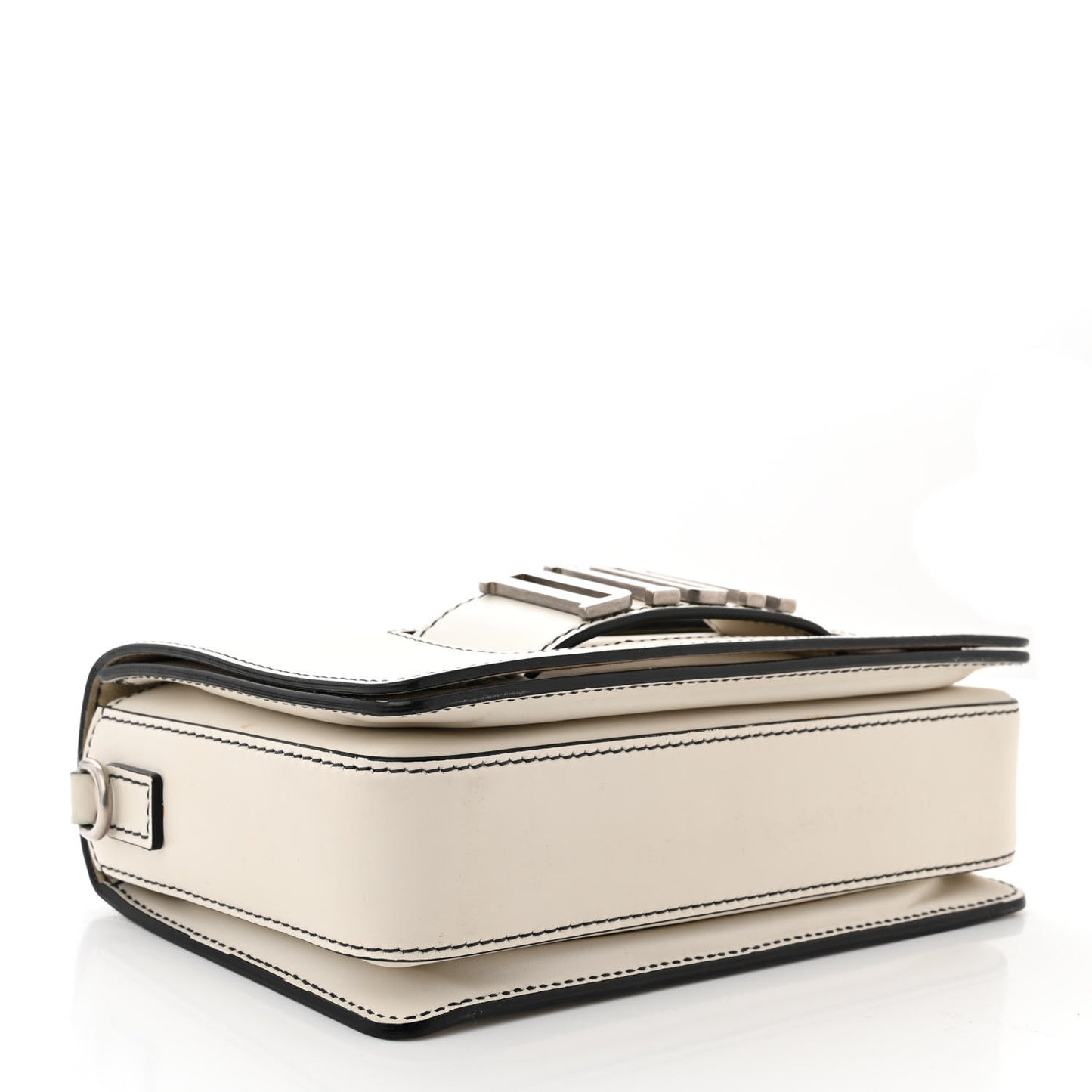 Smooth Calfskin Dio(r)evolution Flap Bag Off White