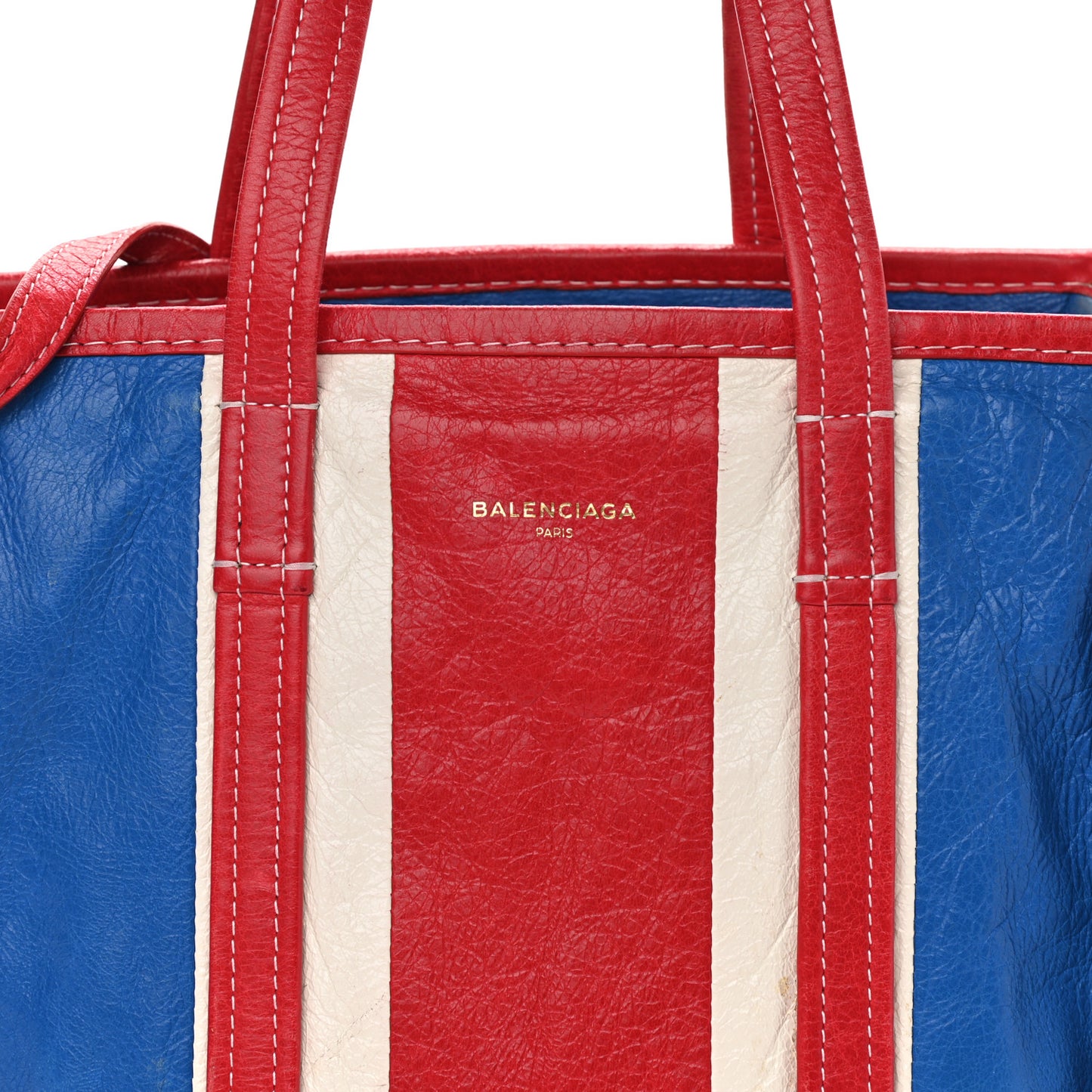 Agneau Arena Multicolore S Bazar Shopper Tote Bleu White Rouge