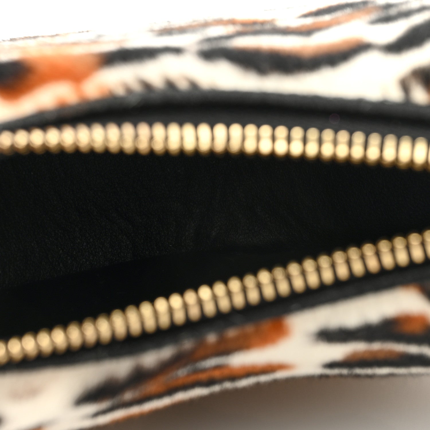 Fendi Sheepskin Vitello Grace Pony Hair Ocelot Nano Fendigraphy Hobo Charm Multicolor Black 5 of 9