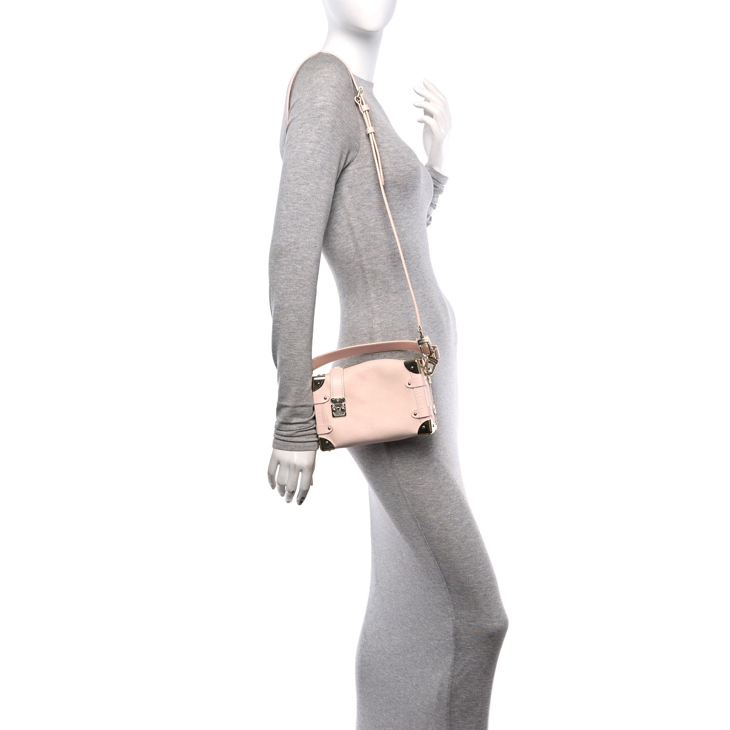 Louis Vuitton Calfskin Side Trunk PM Pink Pearl 2 of 9