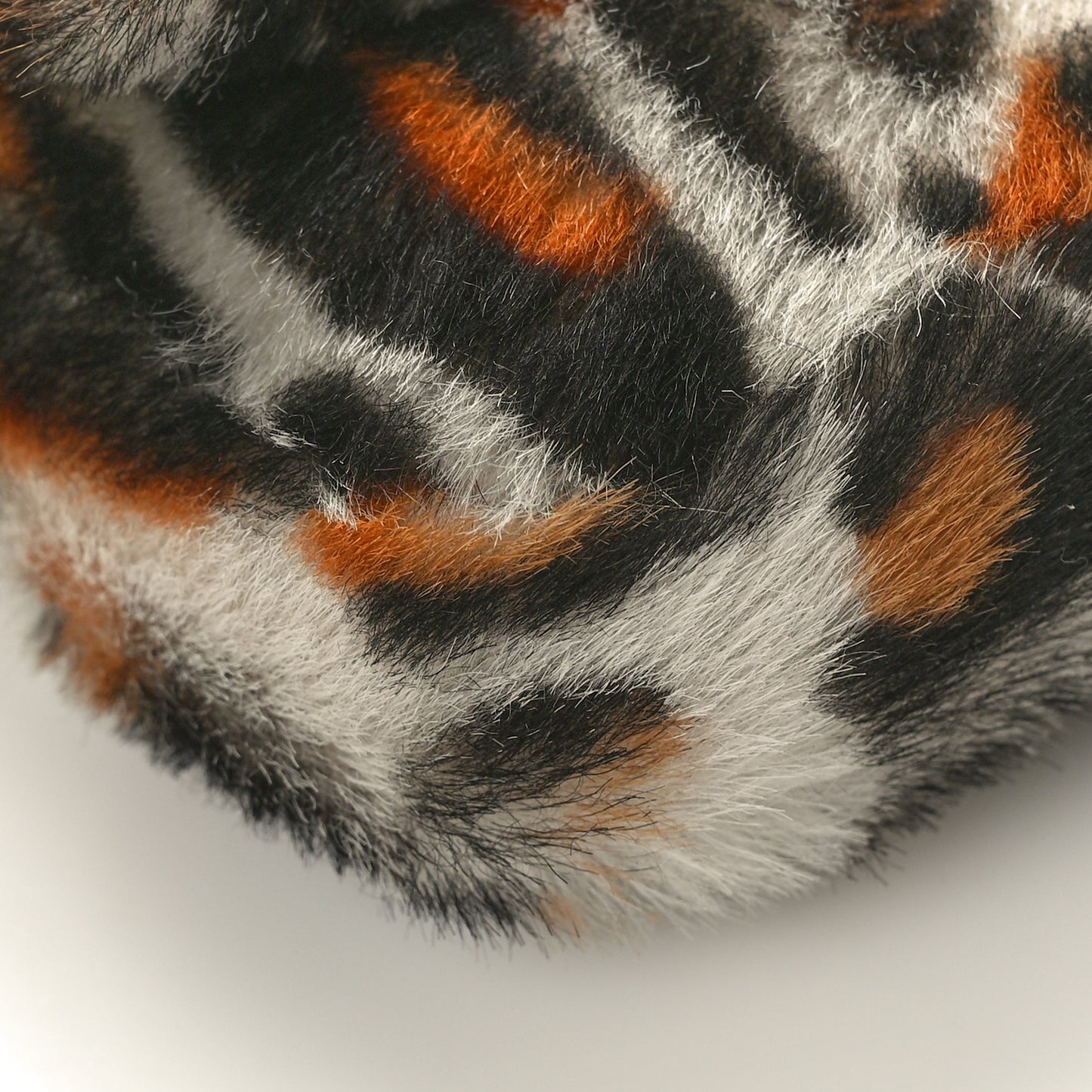 Calf Hair Leopard Print Phone Baguette Moro