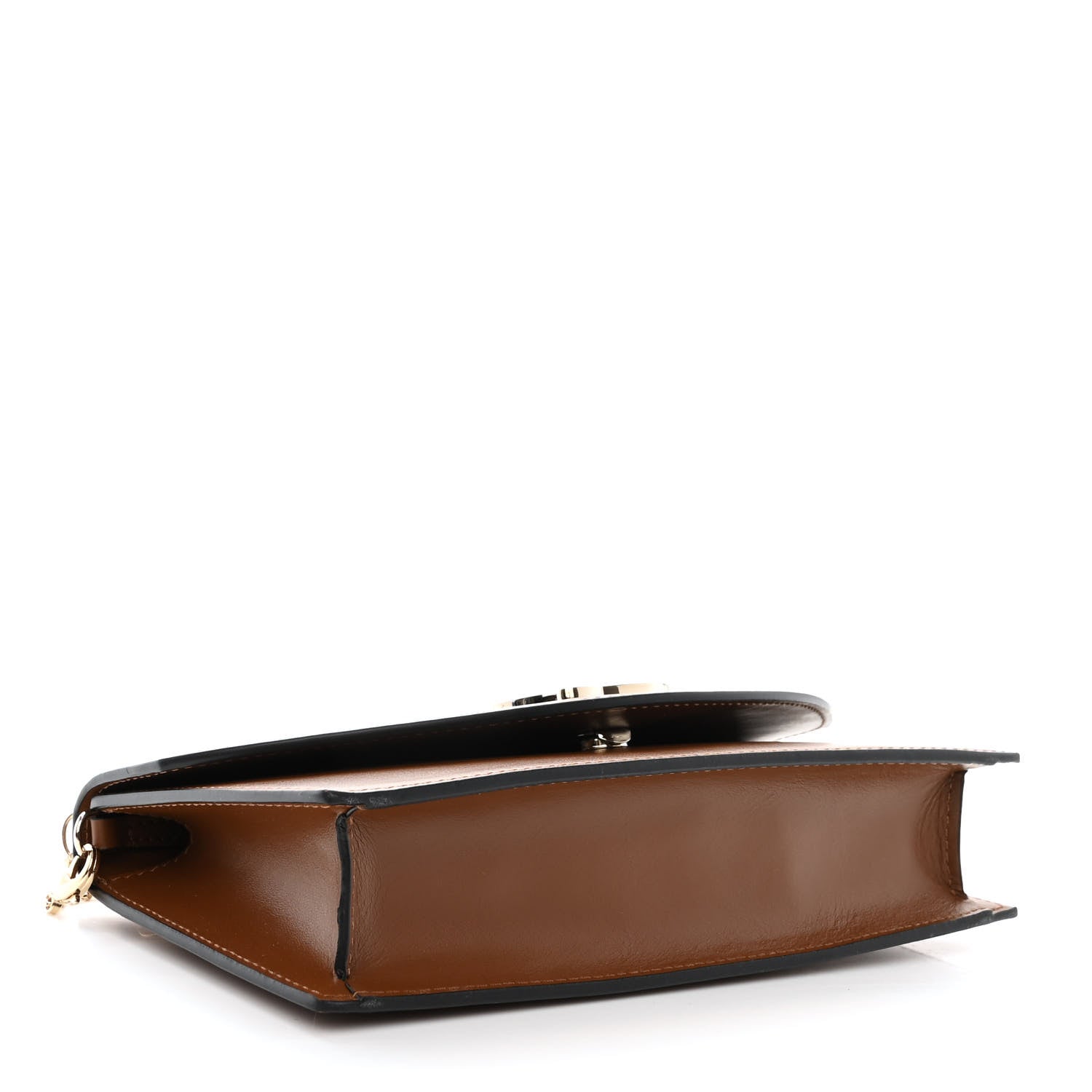 Christian Louboutin Metallic Calfskin Loubi54 Crossbody Clutch Biscotto 4 of 10