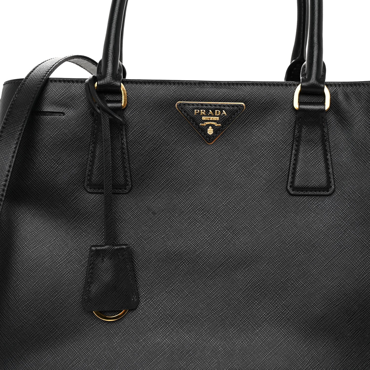 Prada Saffiano Lux Medium Tote Black 13 of 17