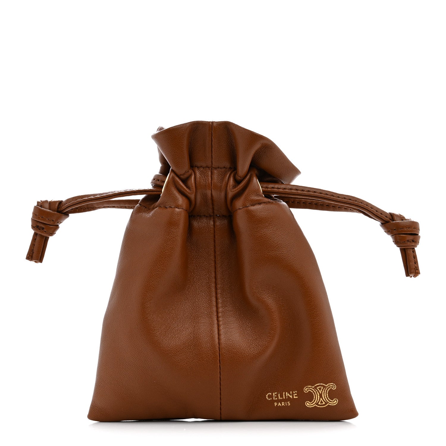 Celine Lambskin Micro Crystal Pouch Soft Tan 1914427 – FASHIONPHILE