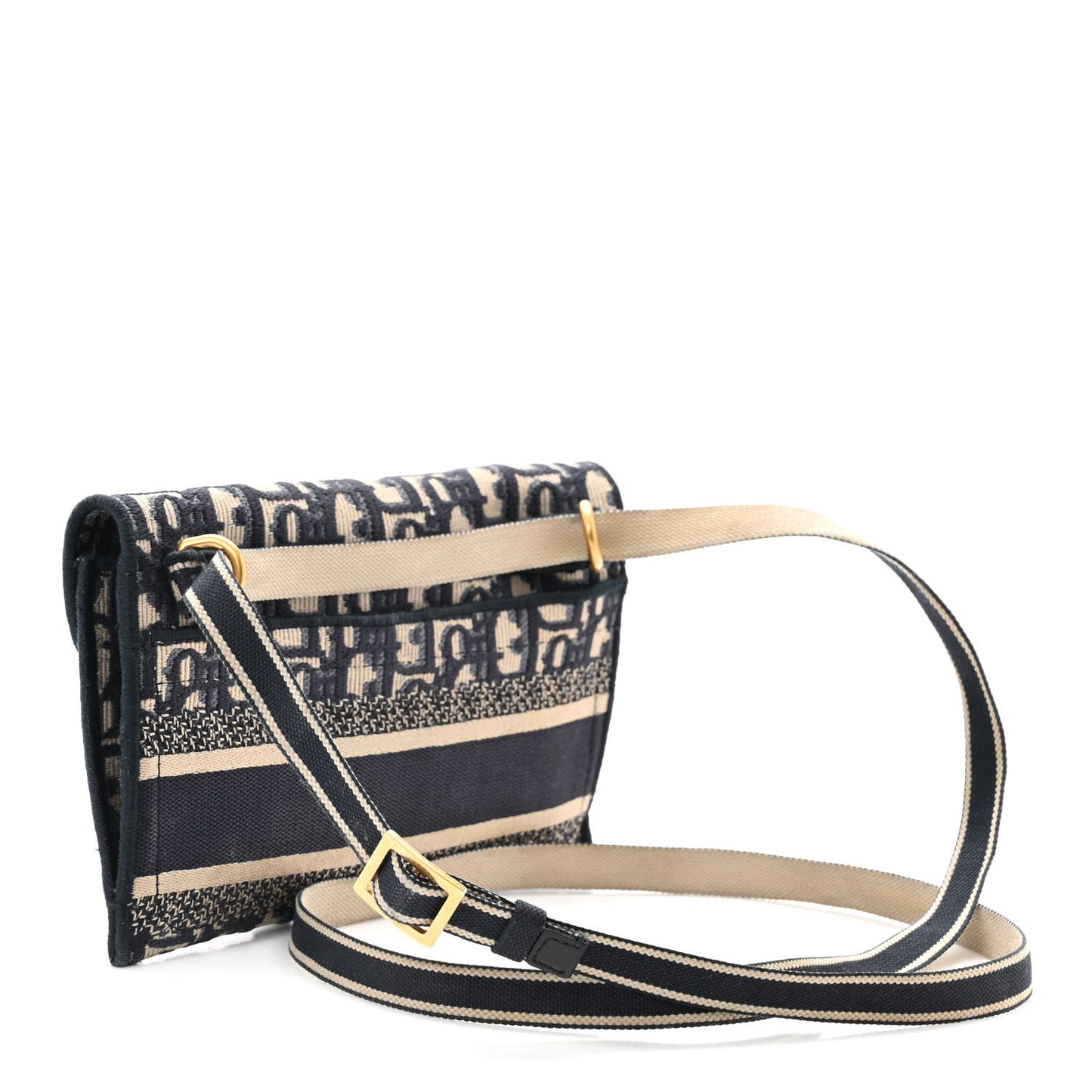 Oblique Slim Saddle Pouch Blue