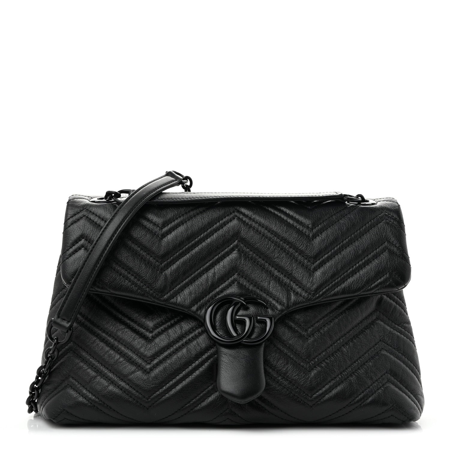 Gucci Soft Calfskin Matelasse Monochrome Medium GG Marmont