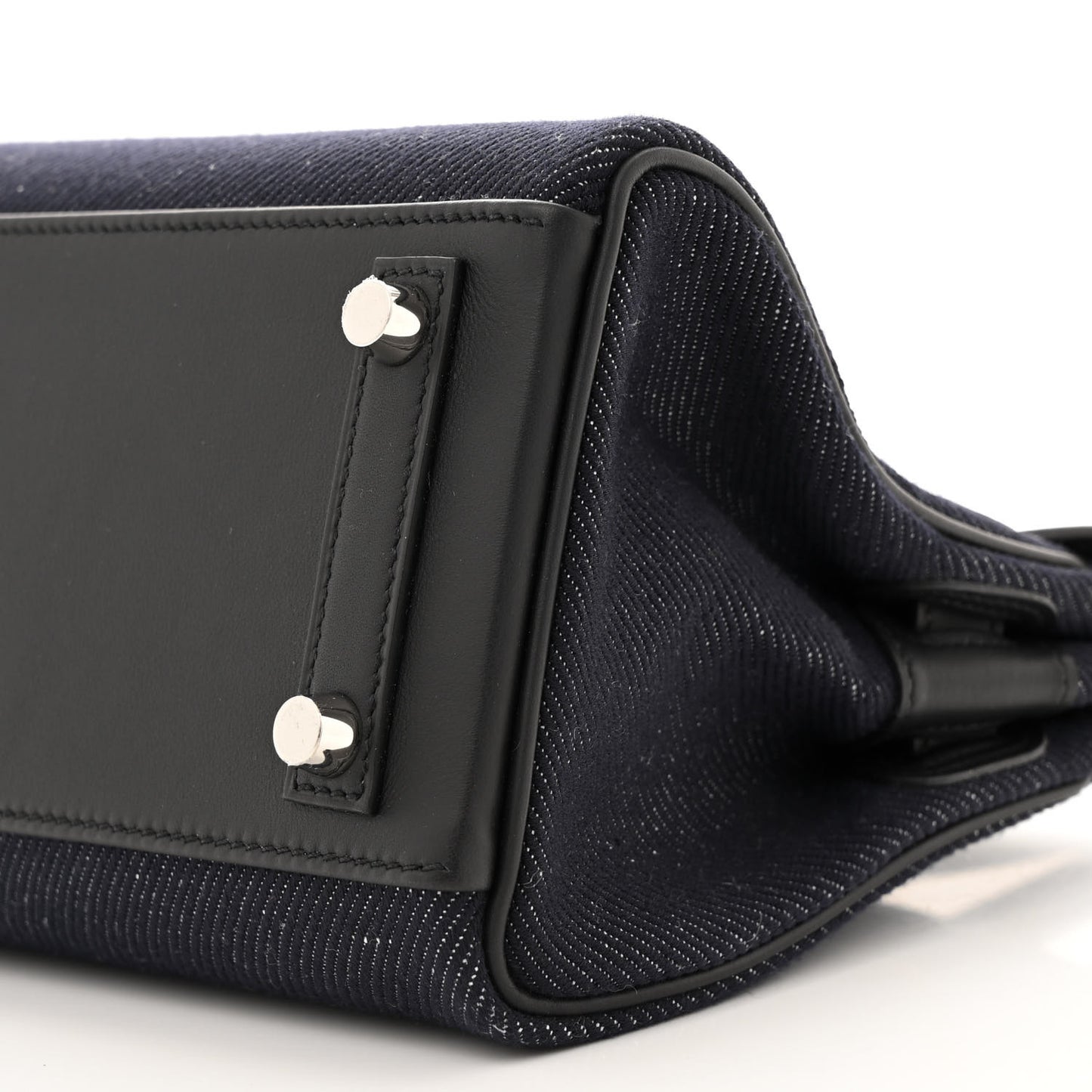 Toile Denim Swift Shoulder Birkin Light 29 Bleu Indigo
