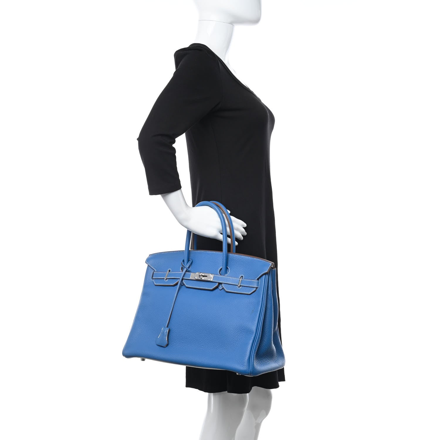Hermes Togo Bi-Color Birkin 35 Mykonos White 2 of 17