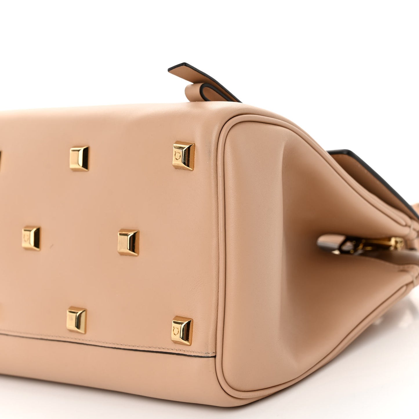 Calfskin Medium Studio Bag Almond