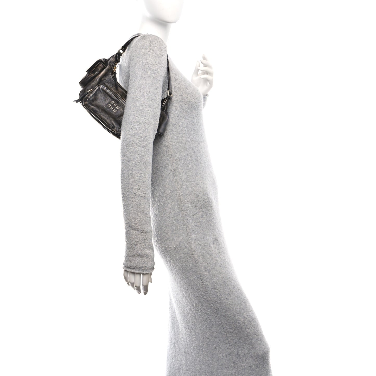 Distressed Nappa Pocket Bag  Sand Coffee